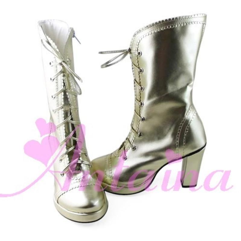 Antaina - Elegant Lolita Heel Boots Heel Shoes Multicolor