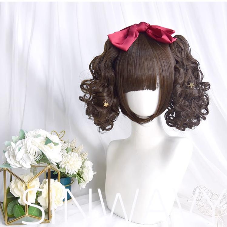 Sinwavy - Pandora's Box - Lolita Short Wig with Cute Double Ponytails