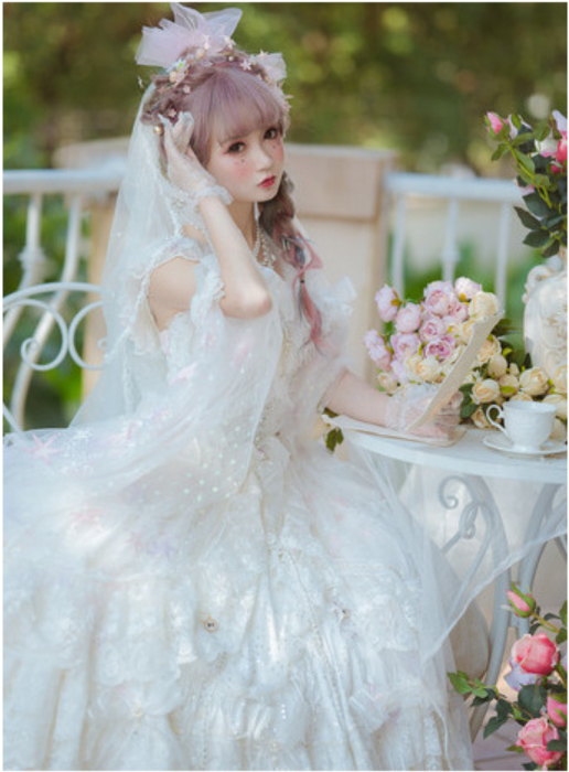 Cat Fairy - Glaze Illusion - Magnificent Wedding  Lolita Tea Party Dress