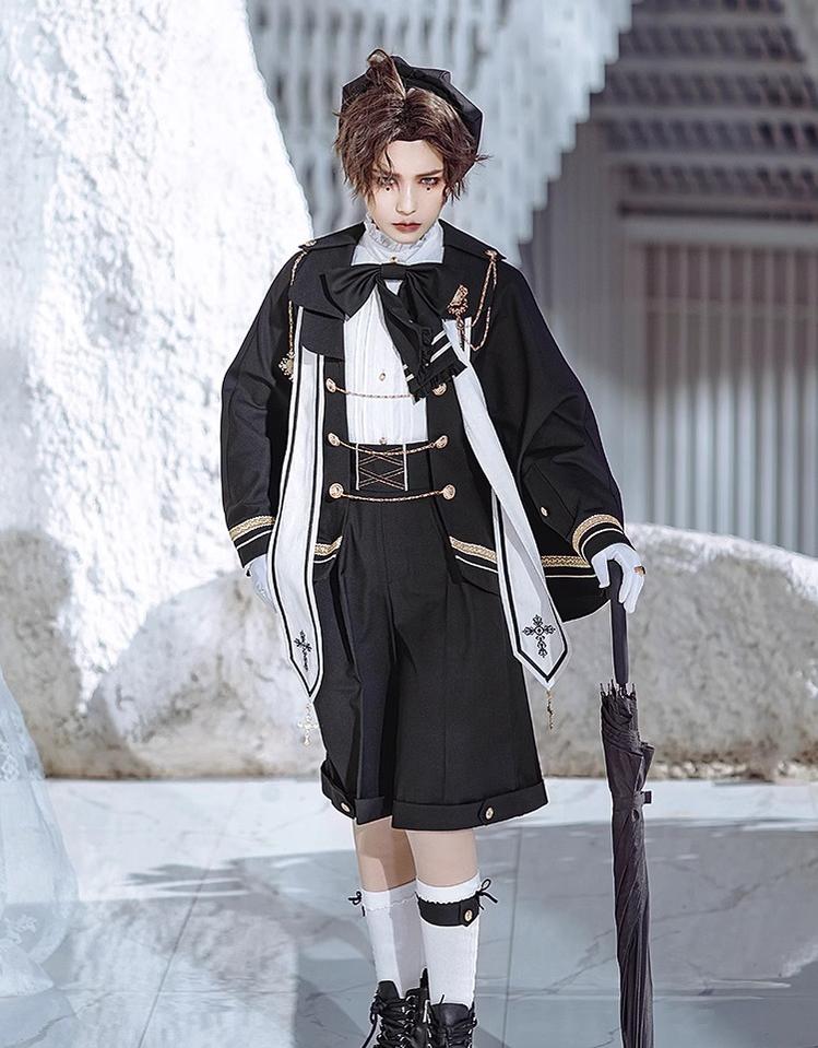 Forest Fluorescent Carps - Choir - Ouji Lolita Shorts Set Prince outfit