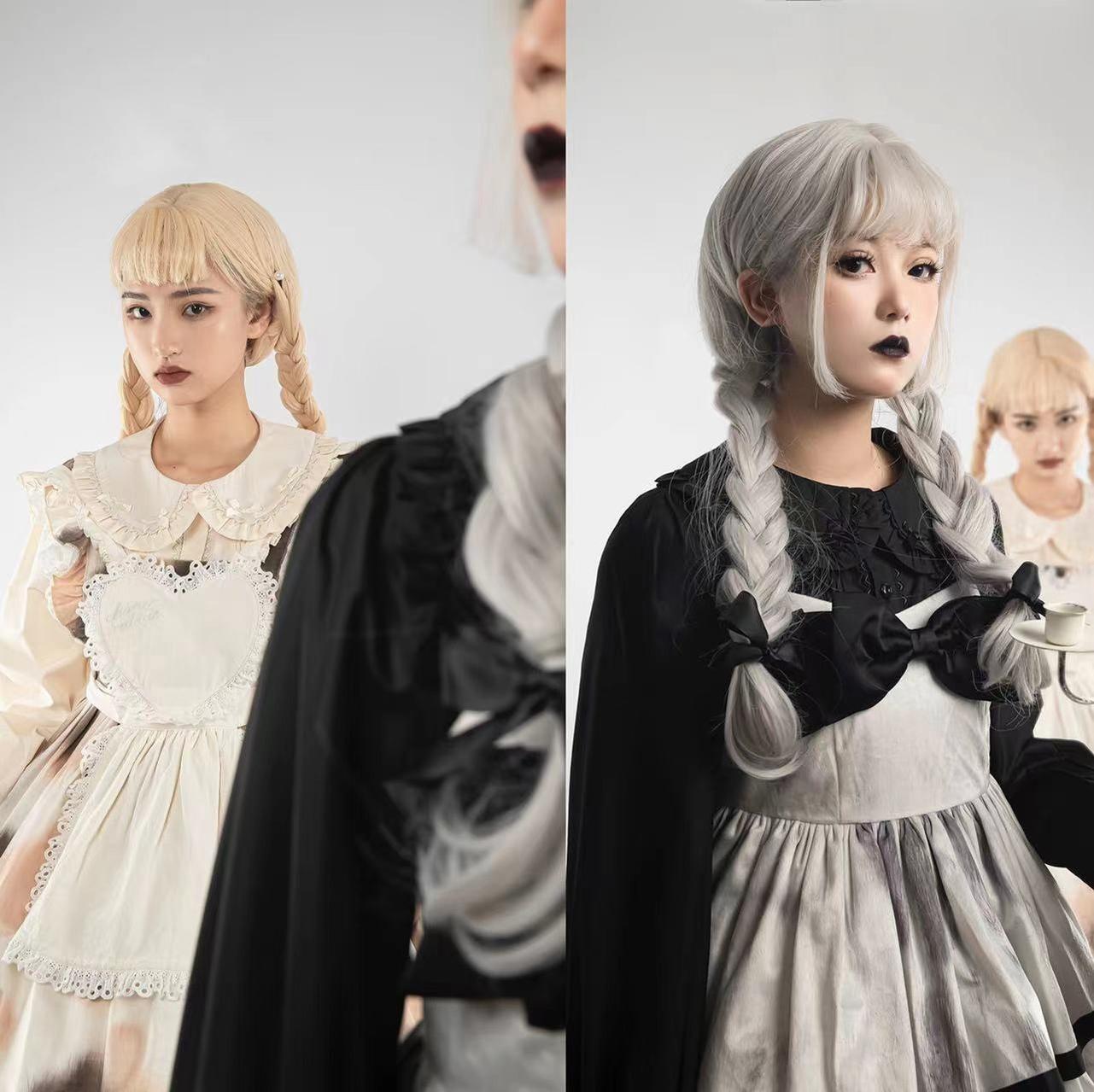 MIST - Sweet Lolita Blouse Doll Collar Lolita Shirt With Bubble Sleeve