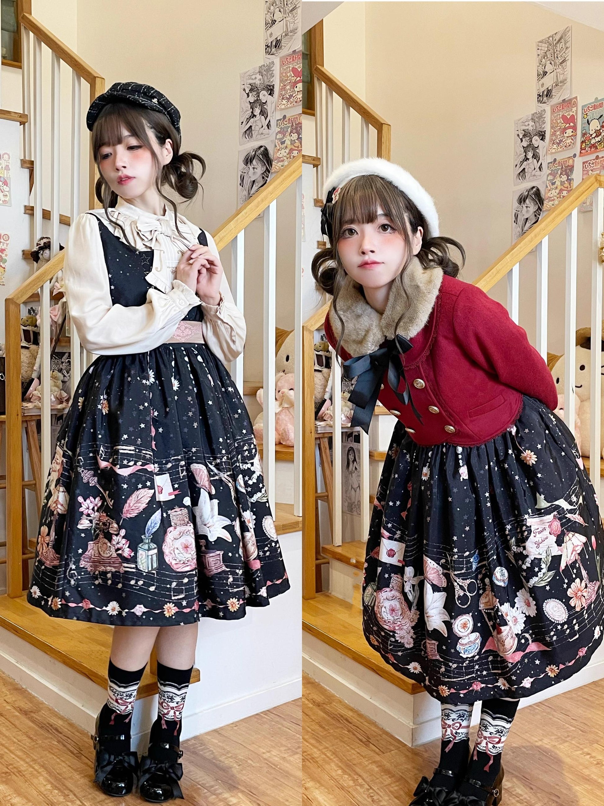 Yukines Box - Suyu Flower Sea - Elegant Lolita Dresses Floral Print JSK SK