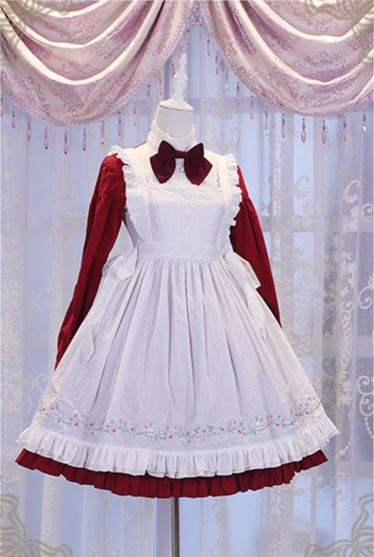 Chess Story - Vintage Lolita Long Sleeve OP Dress