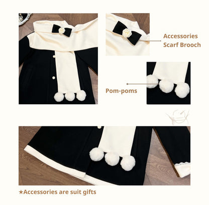 Platycodon House - Winter Sweet Lolita Coat Long Scarf Outerwear