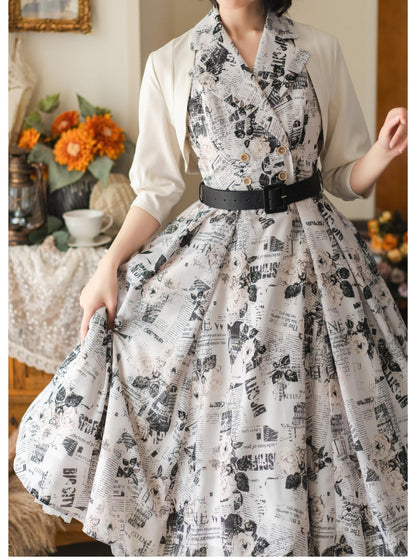 Forest Wardrobe - Afternoon Forest - Vintage Lolita Halter-neck JSK Dress in French Style