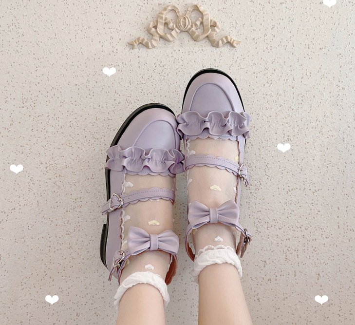 Sheep Puff - Kawaii Lolita Shoes Multicolors