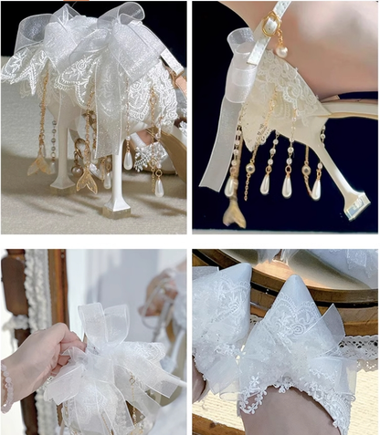 Sky Rabbit - Bridal Lolita Heels Wedding Shoes with Lace