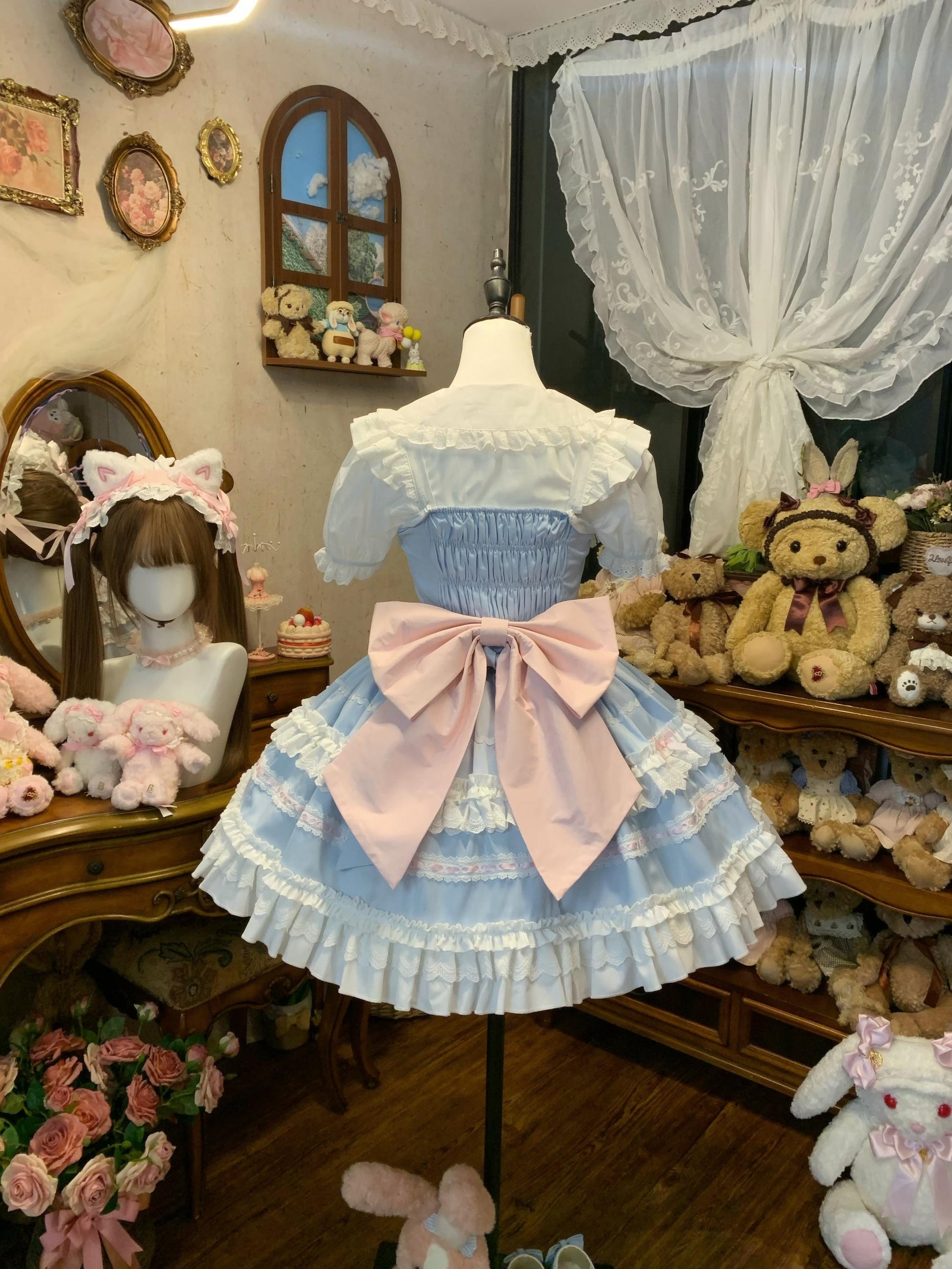 Sugar Girl - MeowRin SweetMaid - Sweet Lolita JSK, Adjustable Straps