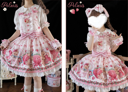 Polaris Lolita - Rabbit Berry Gift Box - Sweet Lolita Salopette and Dress Set