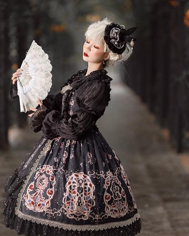 Cheese Cocoa - Star Drop Ceremony - Elegant Lolita Blouse Puff Sleeve Long Sleeve Shirt