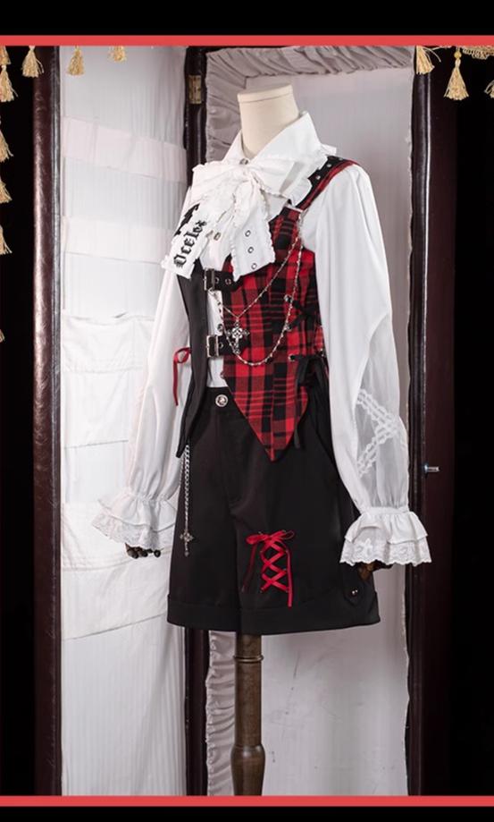 OCELOT - Kalila - Punk Lolita Dress Set Plaid Shorts Set