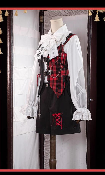 OCELOT - Kalila - Punk Lolita Dress Set Plaid Shorts Set