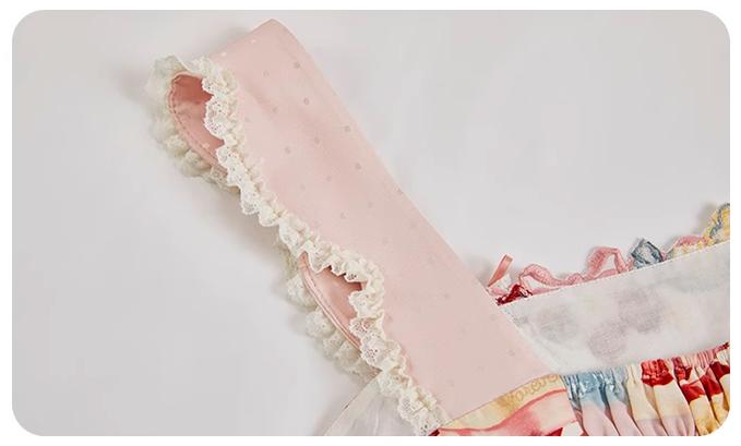 Summer Fairy - IP Collab Kawaii Lolita JSK Shirt Candy Box Hat