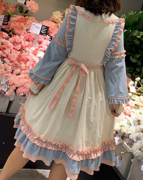 Niu Niu - Plus Size Lolita Dress Oversized OP, Long Sleeve