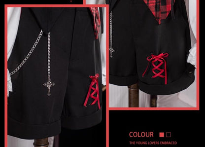 OCELOT - Kalila - Punk Lolita Dress Set Plaid Shorts Set