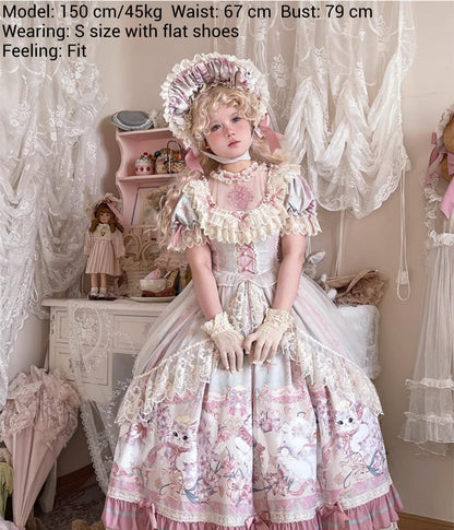 Bolero - Liliana Cat - Sweet Lolita Gorgeous OP Dress with Soft Lace & Organza