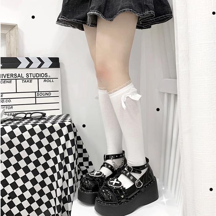 Beauty Bunny - Sweet Academy - Gothic Lolita Shoes Thick Sole Y2K Lolita Shoes