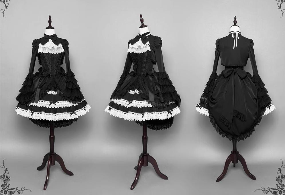 LeMiroir - Saint - Gothic Lolita Bolero Skirt Mermaid Dress Corset