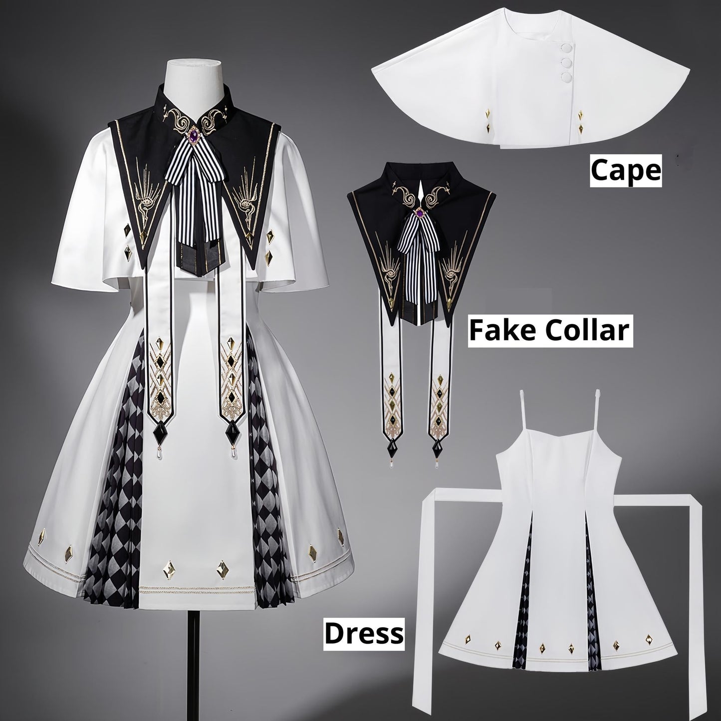 Your Princess - Eye of Truth - Elegant Gothic Lolita Dress Suit With Embroidery