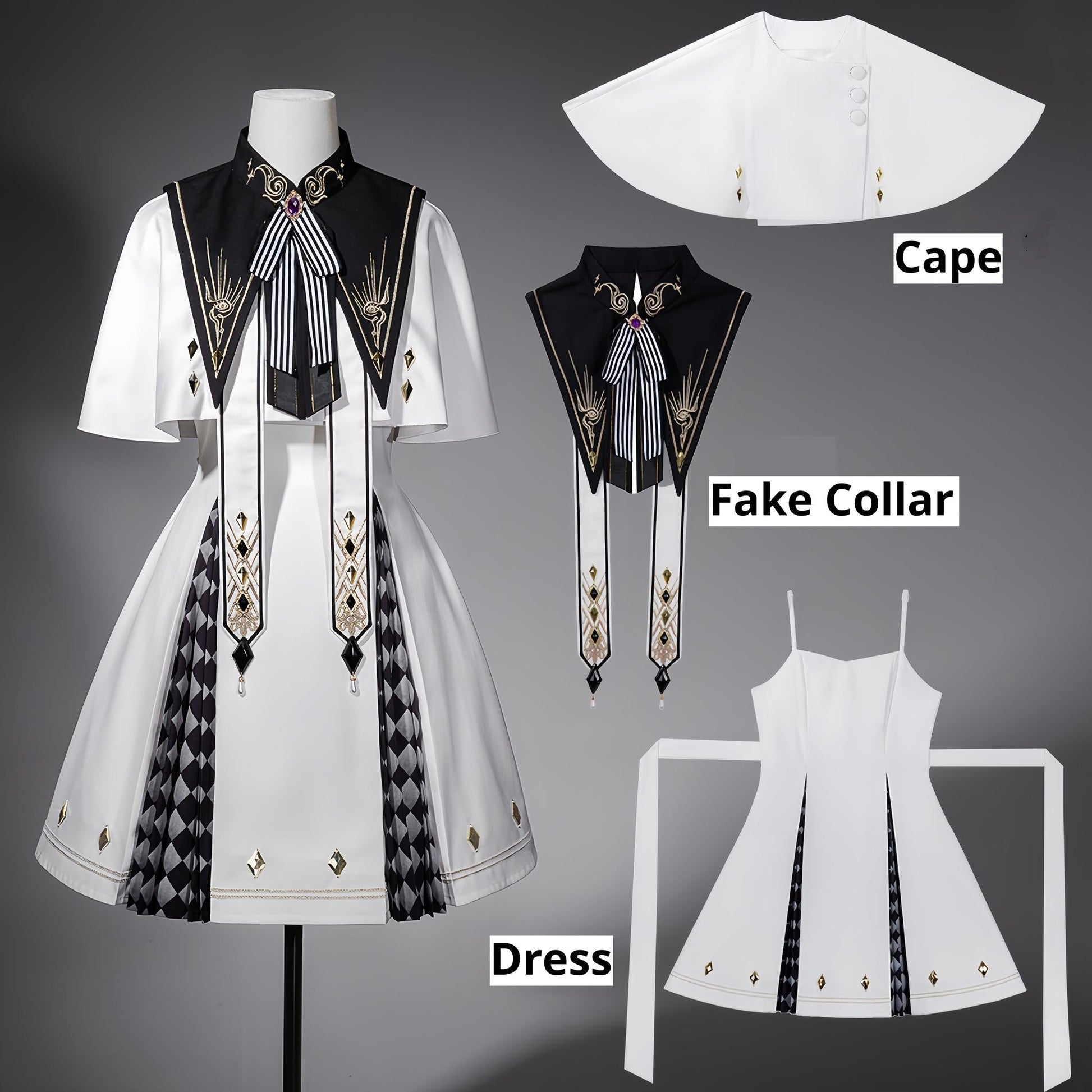 Your Princess - Eye of Truth - Elegant Gothic Lolita Dress Suit With Embroidery