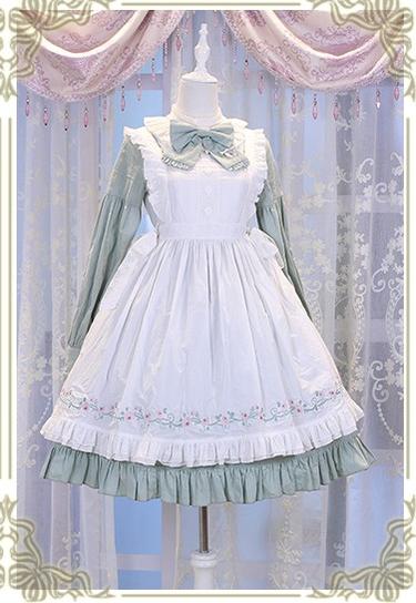 Chess Story - Vintage Lolita Long Sleeve OP Dress