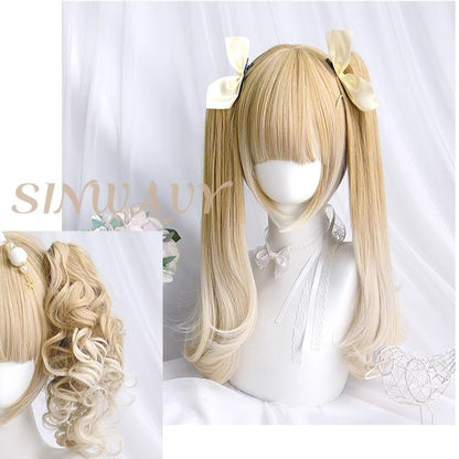 Sinwavy - Pandora's Box - Lolita Short Wig with Cute Double Ponytails