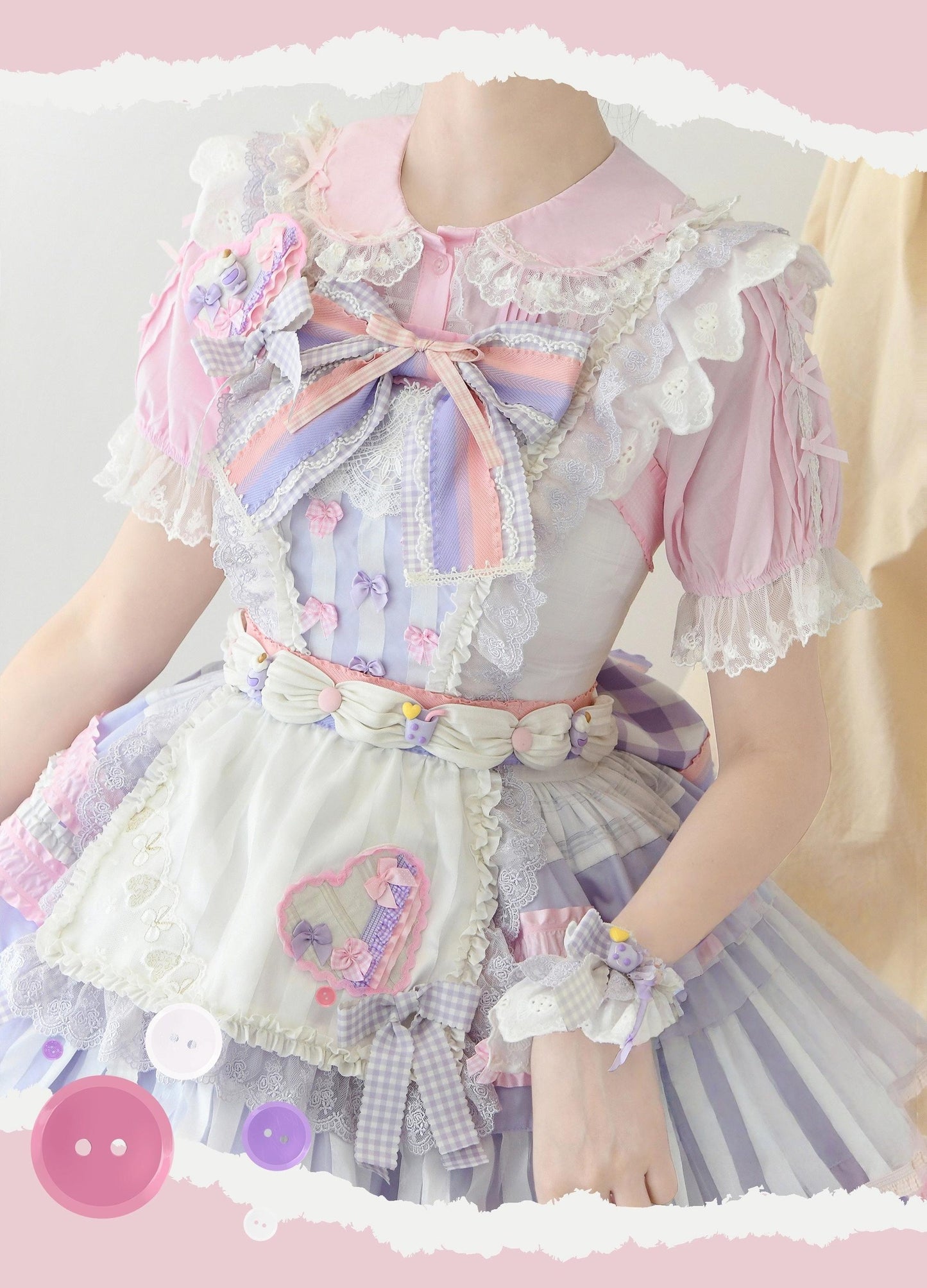 DMFS Lolita - Lanxin Shirt - Cotton Sweet Lolita Lace Blouse