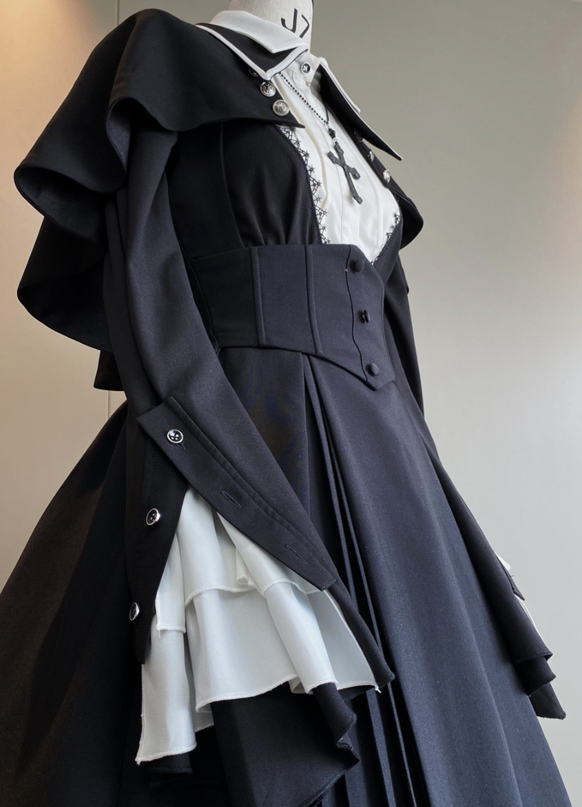 Susin Lolita - Cross Praise - Nun Style Gothic Lolita Dress and Blouse
