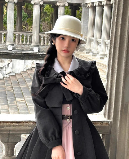 Sweet Wood - Winter Classic Lolita Coat Suit Woolen Plus Size Outerwear