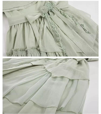 Nuit De Cellophane - A Thousand Moonfalls - Elegant Lolita JSK Dress Thin Cardigan