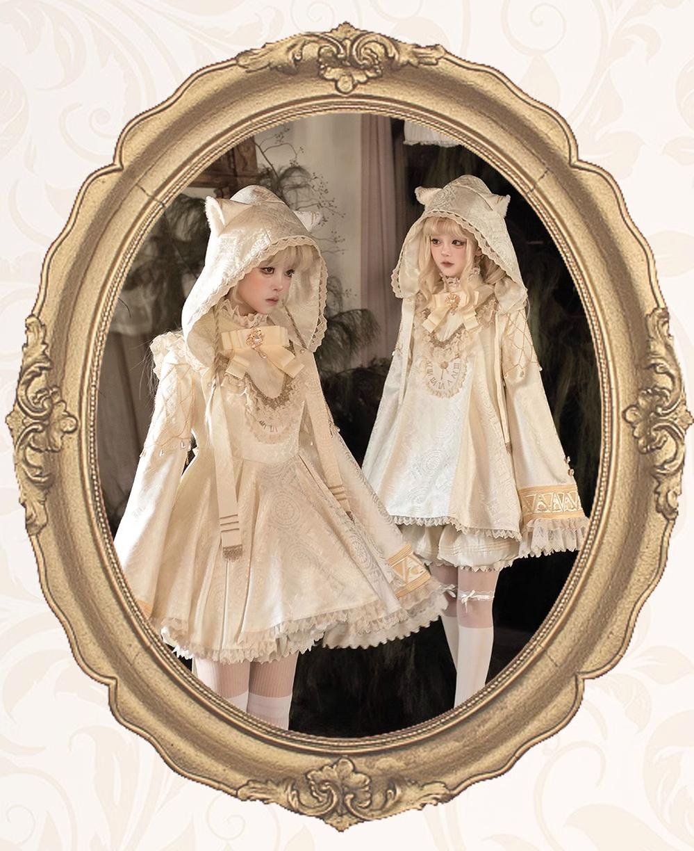 LizBird - Reincarnation of Time - Elegant Lolita OP Set with Waist-Cinching and A-Line Styles