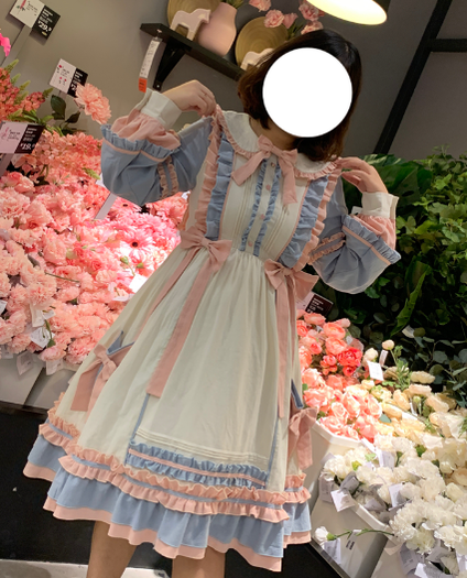 Niu Niu - Plus Size Lolita Dress Oversized OP, Long Sleeve