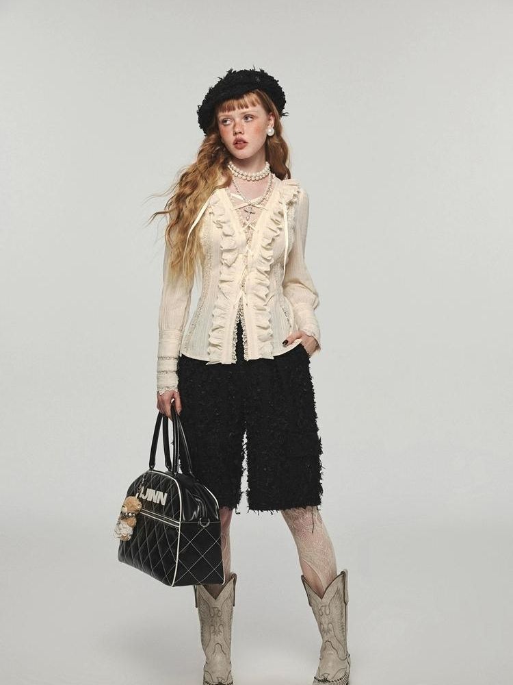 Casual wide straight pants【s0000004149】