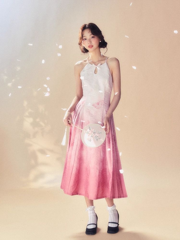 Gradient Dye Sling Dress【s0000007517】