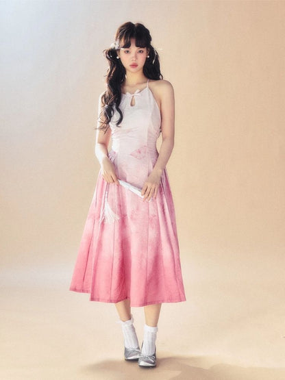 Gradient Dye Sling Dress【s0000007517】
