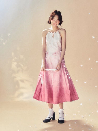 Gradient Dye Sling Dress【s0000007517】