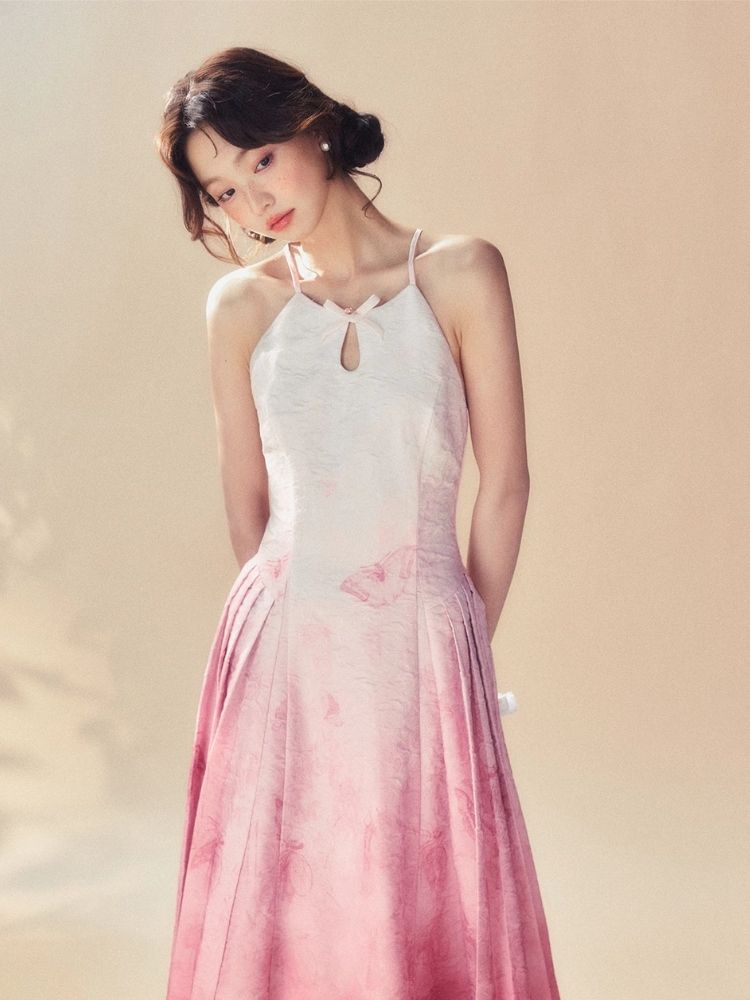 Gradient Dye Sling Dress【s0000007517】