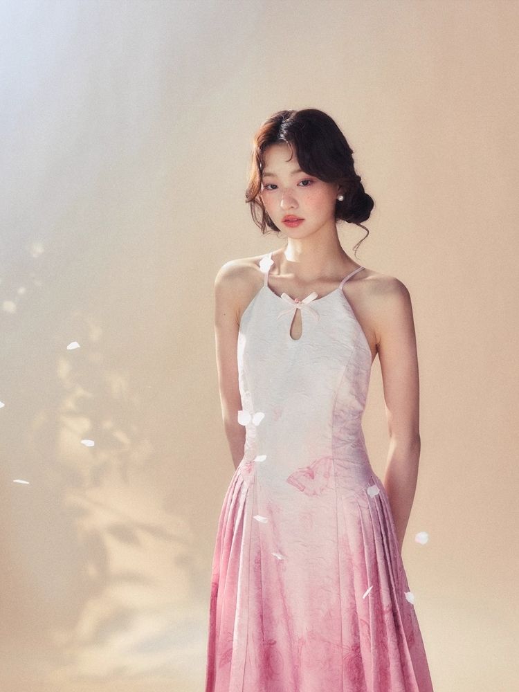 Gradient Dye Sling Dress【s0000007517】