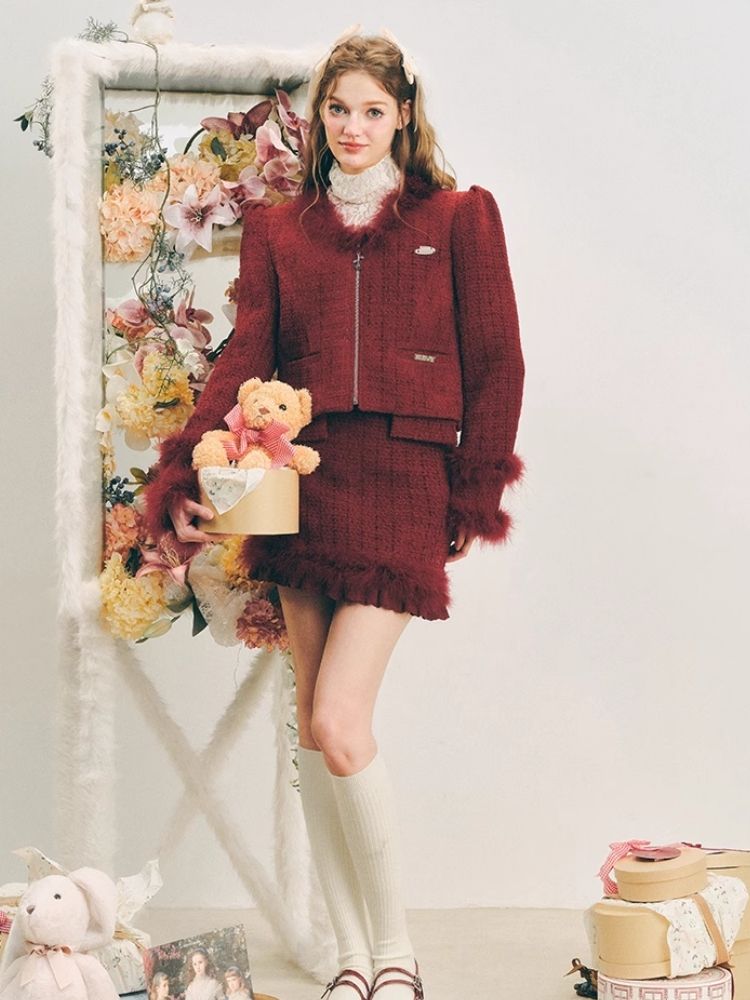 Chelsea Wool Little Fragrance Suit Dress【s0000004606】