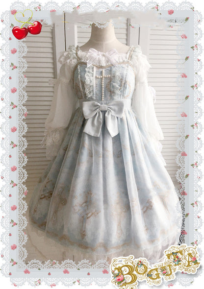 Boguta - Heidi Series - Classic Lace Puff Sleeves Blouse