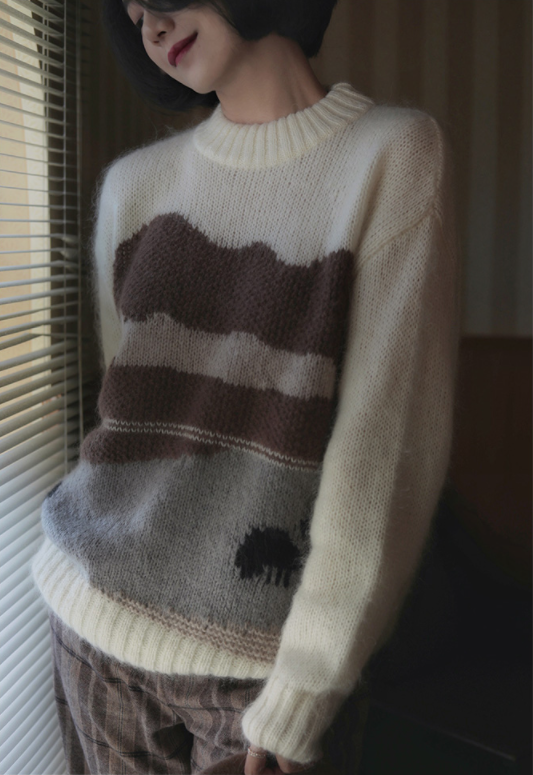 Mountain Meadows and Lambs Mohair Sweater