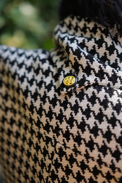 houndstooth tweed jacket