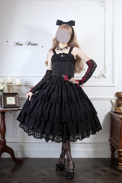Miss Point - Forest Waltz - Classic Lolita Tiered Skirt Multi-layer Embroidered SK