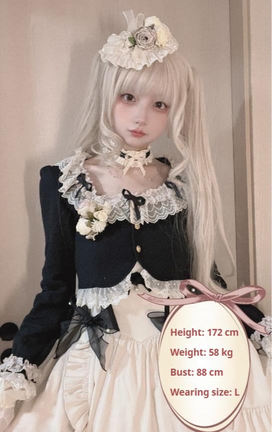 Unideer - Prelude - Elegant Lolita Bolero Jacket with Lace Ruffle Frill