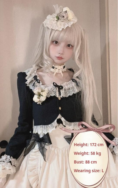 Unideer - Prelude - Elegant Lolita Bolero Jacket with Lace Ruffle Frill