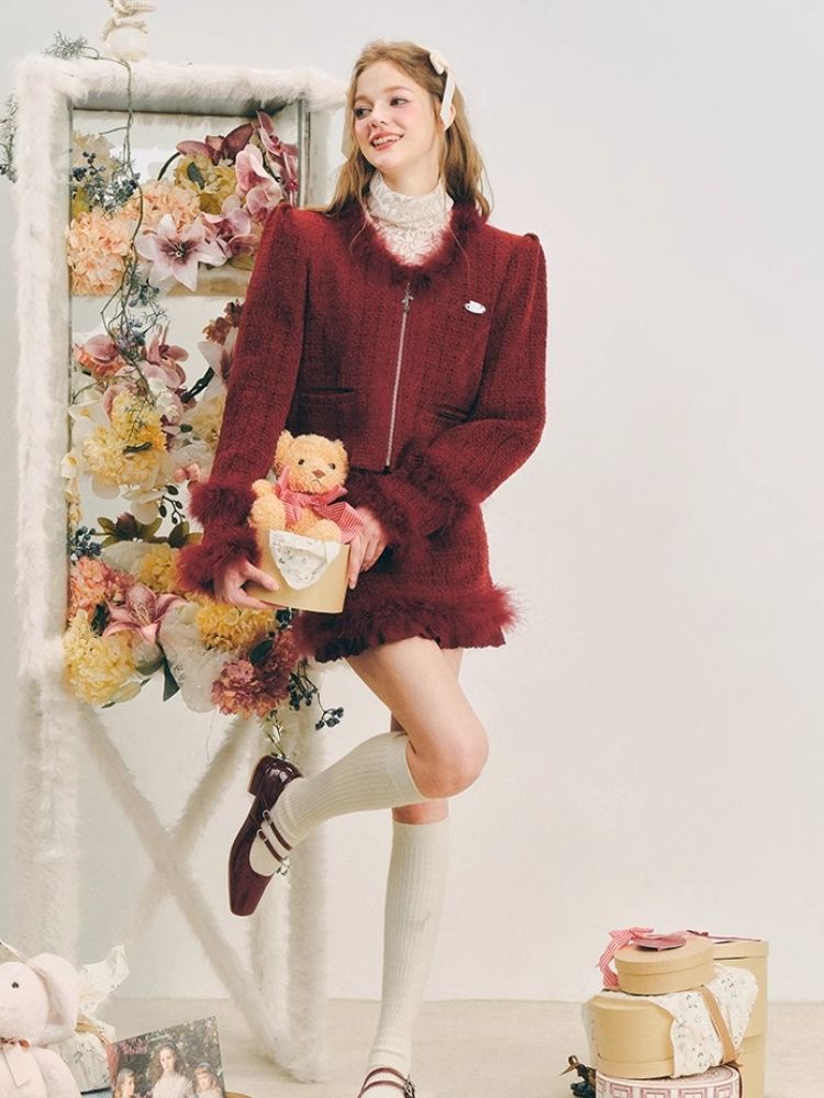 Chelsea Wool Little Fragrance Suit Dress【s0000004606】