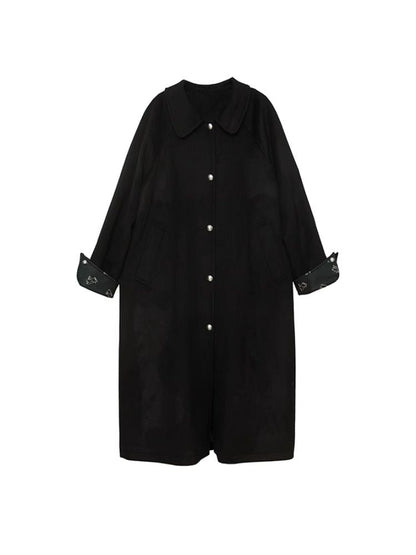 Round ball buckle simple classic Coat【s0000005939】