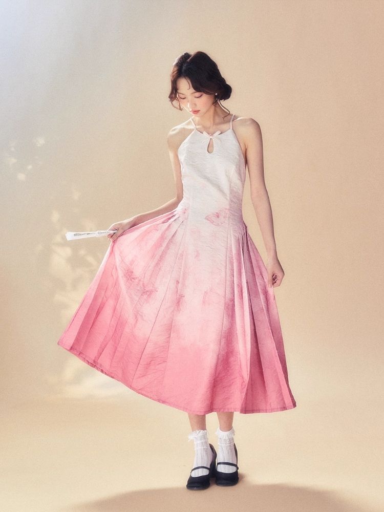 Gradient Dye Sling Dress【s0000007517】