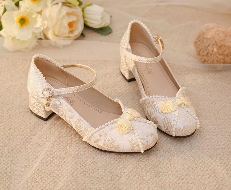 Yana - Huaiyu Yana - Chinese Style Han Lolita Shoes Lolita Chunky Heel Shoes