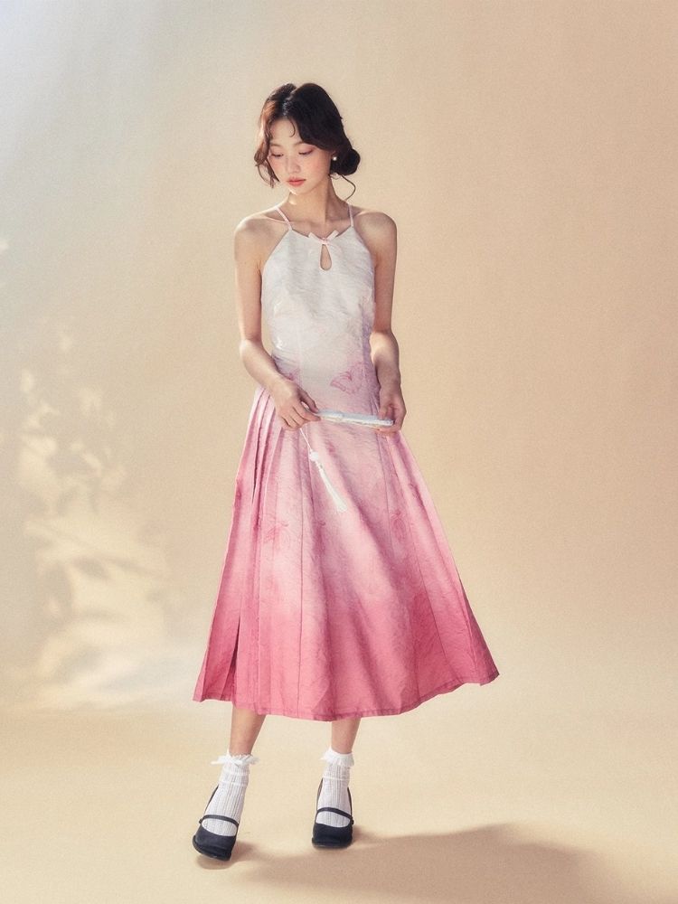 Gradient Dye Sling Dress【s0000007517】